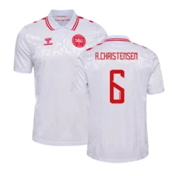 A.Christensen #6 Dänemark Fußballtrikot EM 2024 Auswärtstrikot Herren