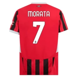 AC Milan Alvaro Morata #7 Fußballtrikot 2024-25 Heimtrikot Herren