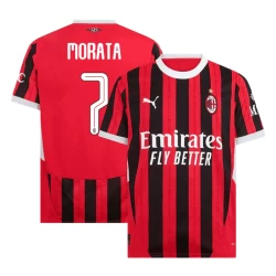 AC Milan Alvaro Morata #7 Fußballtrikot 2024-25 UCL Heimtrikot Herren