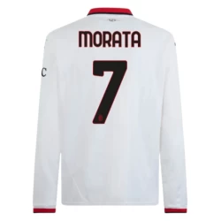 AC Milan Fußballtrikot 2024-25 Alvaro Morata #7 Auswärtstrikot Herren Langarm