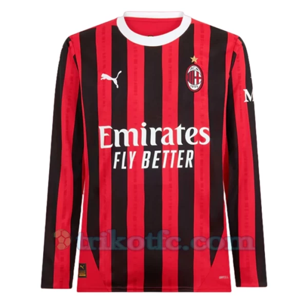 AC Milan Fußballtrikot 2024-25 Heimtrikot Herren Langarm