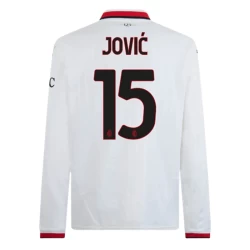 AC Milan Fußballtrikot 2024-25 Jovic #15 Auswärtstrikot Herren Langarm