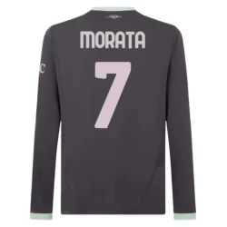 AC Milan Fußballtrikot Alvaro Morata #7 2024-25 Ausweichtrikot Herren Langarm