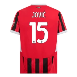 AC Milan Jovic #15 Fußballtrikot 2024-25 Heimtrikot Herren