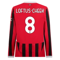 AC Milan Loftus-Cheek #8 Fußballtrikot 2024-25 Heimtrikot Herren Langarm