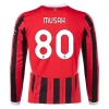 AC Milan Musah #80 Fußballtrikot 2024-25 Heimtrikot Herren Langarm