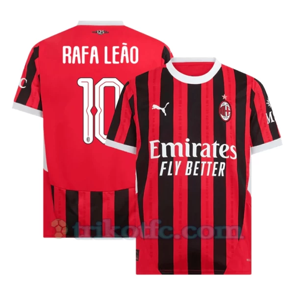 AC Milan Rafa Leao #10 Fußballtrikot 2024-25 UCL Heimtrikot Herren