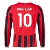 AC Milan Rafa Leao #10 Fußballtrikots 2024-25 Heimtrikot Herren Langarm