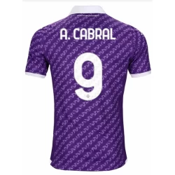 ACF Fiorentina A. Cabral #9 Fußballtrikot 2023-24 Heimtrikot Herren