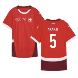 Akanji #5 Schweiz Fußballtrikot EM 2024 Heimtrikot Herren