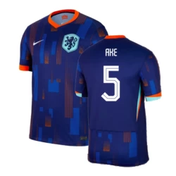 Ake #5 Niederlande Fußballtrikot EM 2024 Auswärtstrikot Herren