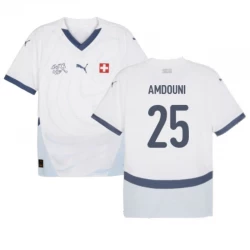 Amdouni #25 Schweiz Fußballtrikots EM 2024 Auswärtstrikot Herren