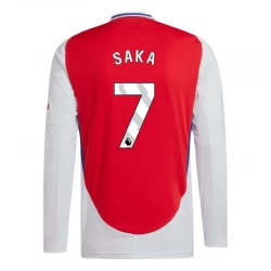 Arsenal FC Bukayo Saka #7 Fußballtrikots 2024-25 Heimtrikot Herren Langarm