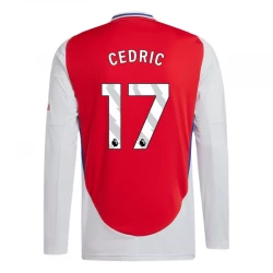 Arsenal FC Cedric #17 Fußballtrikots 2024-25 Heimtrikot Herren Langarm
