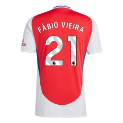 Arsenal FC Fabio Vieira #21 Fußballtrikot 2024-25 Heimtrikot Herren