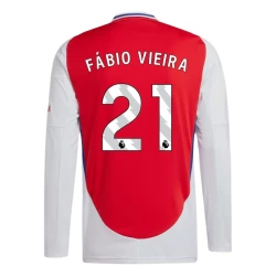 Arsenal FC Fabio Vieira #21 Fußballtrikot 2024-25 Heimtrikot Herren Langarm