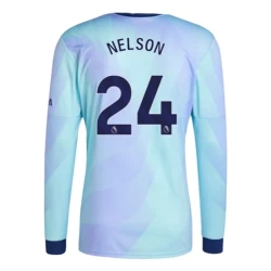 Arsenal FC Fußballtrikot Nelson #24 2024-25 Ausweichtrikot Herren Langarm