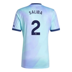 Arsenal FC Fußballtrikot William Saliba #2 2024-25 Ausweichtrikot Herren