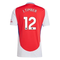 Arsenal FC J. Timber #12 Fußballtrikot 2024-25 Heimtrikot Herren