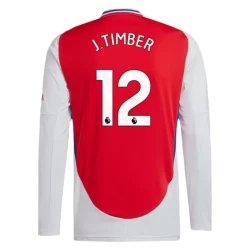 Arsenal FC J. Timber #12 Fußballtrikot 2024-25 Heimtrikot Herren Langarm