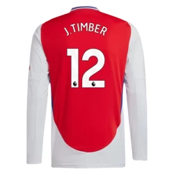 Arsenal FC J.Timber #12 Fußballtrikots 2024-25 Heimtrikot Herren Langarm