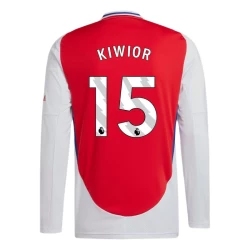 Arsenal FC Kiwior #15 Fußballtrikot 2024-25 Heimtrikot Herren Langarm