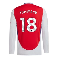 Arsenal FC Tomiyasu #18 Fußballtrikots 2024-25 Heimtrikot Herren Langarm