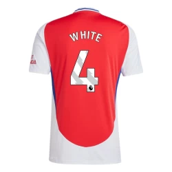 Arsenal FC White #4 Fußballtrikot 2024-25 Heimtrikot Herren