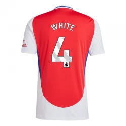Arsenal FC White #4 Fußballtrikots 2024-25 Heimtrikot Herren