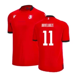 Arveladze #11 Georgia Fußballtrikot EM 2024 Ausweichtrikot Herren