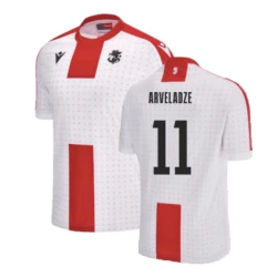 Arveladze #11 Georgia Fußballtrikot EM 2024 Heimtrikot Herren