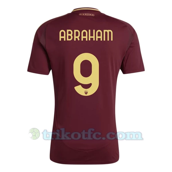 AS Roma Abraham #9 Fußballtrikot 2024-25 Heimtrikot Herren