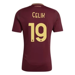 AS Roma Celik #19 Fußballtrikot 2024-25 Heimtrikot Herren