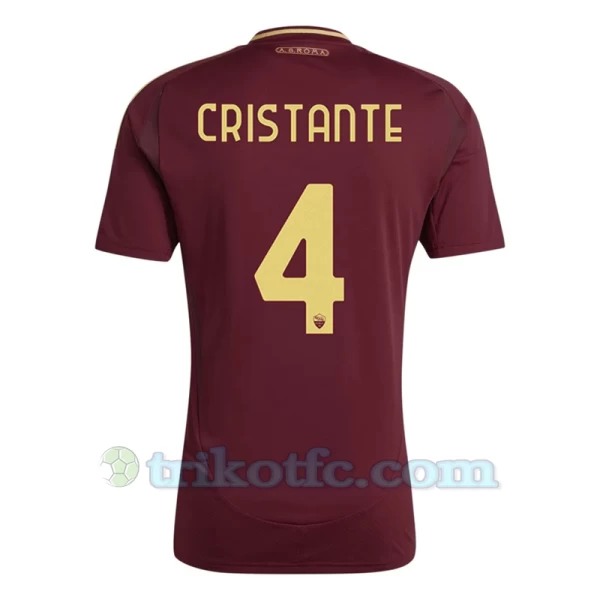 AS Roma Cristante #4 Fußballtrikot 2024-25 Heimtrikot Herren