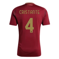 AS Roma Cristante #4 Fußballtrikots 2024-25 Heimtrikot Herren