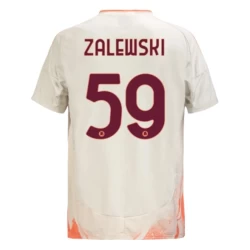 AS Roma Fußballtrikot 2024-25 Zalewski #59 Auswärtstrikot Herren