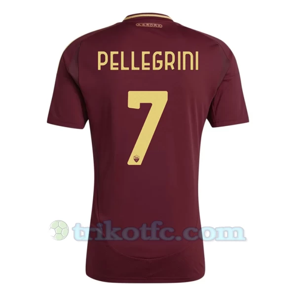 AS Roma Pellegrini #7 Fußballtrikot 2024-25 Heimtrikot Herren