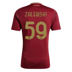 AS Roma Zalewski #59 Fußballtrikots 2024-25 Heimtrikot Herren