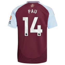 Aston Villa Pau #14 Fußballtrikot 2024-25 Heimtrikot Herren