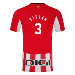 Athletic Club Bilbao Vivian #3 Fußballtrikot 2024-25 Heimtrikot Herren