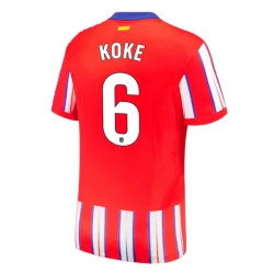 Atlético Madrid Koke #6 Fußballtrikot 2024-25 Heimtrikot Herren