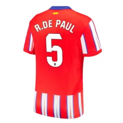 Atlético Madrid R.De Paul #5 Fußballtrikot 2024-25 Heimtrikot Herren