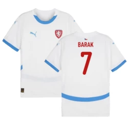 Barak #7 Tschechien Fußballtrikot EM 2024 Auswärtstrikot Herren