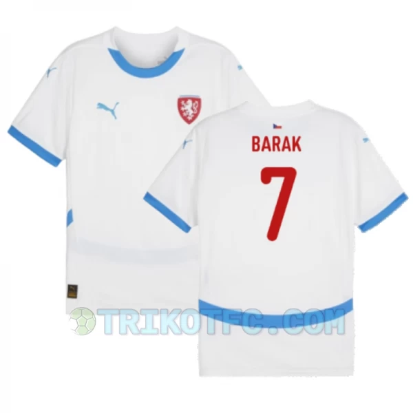 Barak #7 Tschechien Fußballtrikots EM 2024 Auswärtstrikot Herren