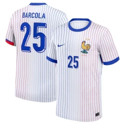 Barcola #25 Frankreich Fußballtrikot EM 2024 Auswärtstrikot Herren