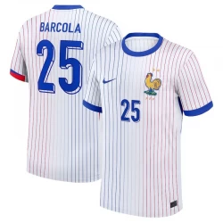 Barcola #25 Frankreich Fußballtrikots EM 2024 Auswärtstrikot Herren