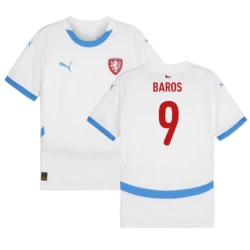 Baros #9 Tschechien Fußballtrikot EM 2024 Auswärtstrikot Herren