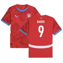 Baros #9 Tschechien Fußballtrikot EM 2024 Heimtrikot Herren