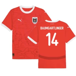 Baumgartlinger #14 Österreich Fußballtrikot EM 2024 Heimtrikot Herren