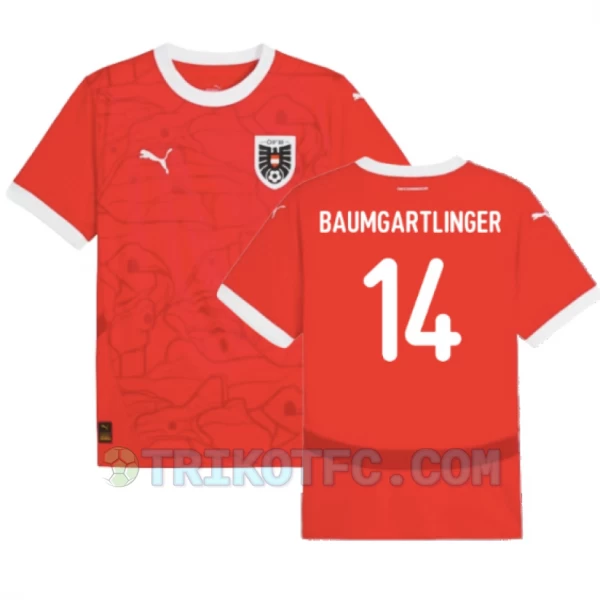 Baumgartlinger #14 Österreich Fußballtrikots EM 2024 Heimtrikot Herren